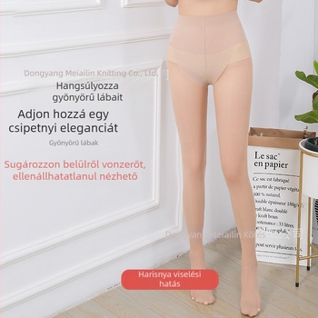 Női 5D nylon harisnya, ultratiszta tavasz-nyárra, láthatatlan, anti-akadás elleni, hosszra vágható, bőrszín
