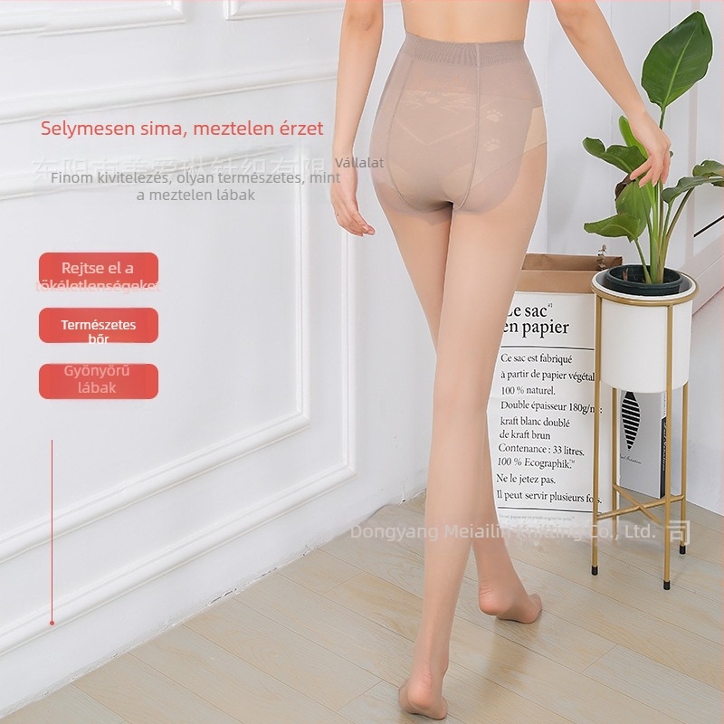 Női 5D nylon harisnya, ultratiszta tavasz-nyárra, láthatatlan, anti-akadás elleni, hosszra vágható, bőrszín