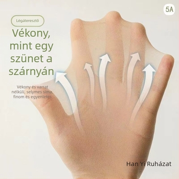 Harisnyanadrág szeméremtájon, fenékemelés, ultra vékony, lélegző, láthatatlan, rombusz mintázatú nylonból, minden szezonra