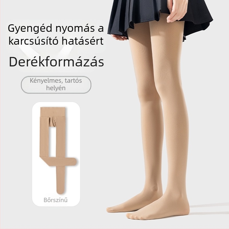 Nylon seamless harisnya napvédelmi funkcióval, vékony, lábfejes