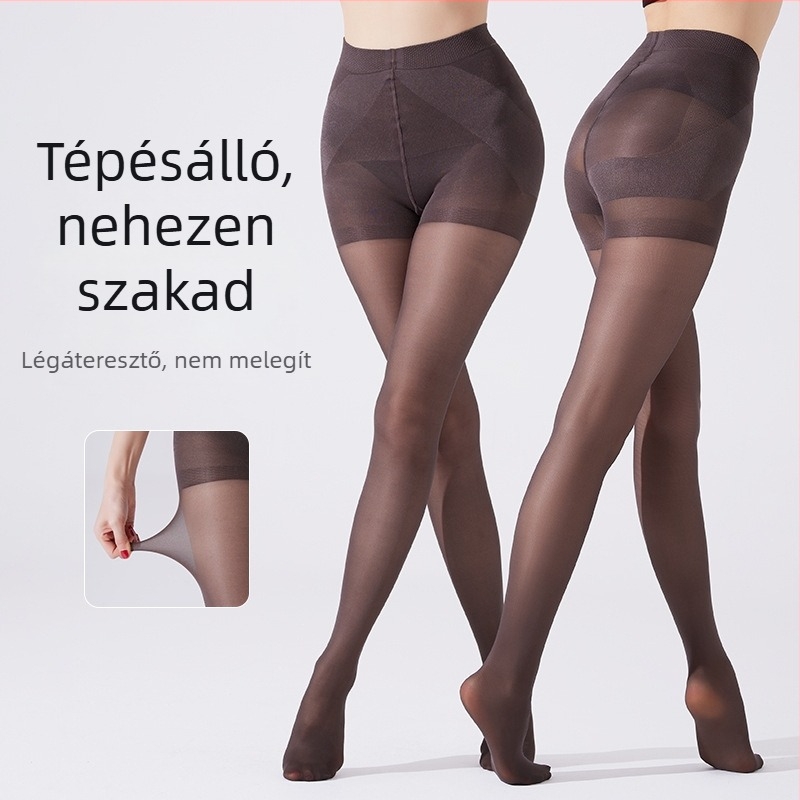 30D harisnyanadrág fenékemelő és deréktáji formázás, anti-szaggolás, izzadtság elnyelés, core-spun nylon 70–80%