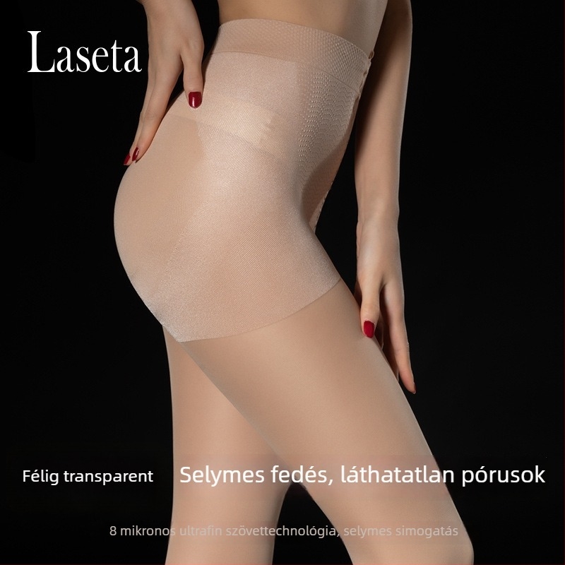 30D harisnyanadrág fenékemelő és deréktáji formázás, anti-szaggolás, izzadtság elnyelés, core-spun nylon 70–80%