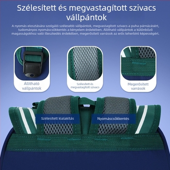 Óvodai hátizsák személyre szabott logóval, 3–6 éveseknek, nagy kapacitású, uniszex iskolai táska