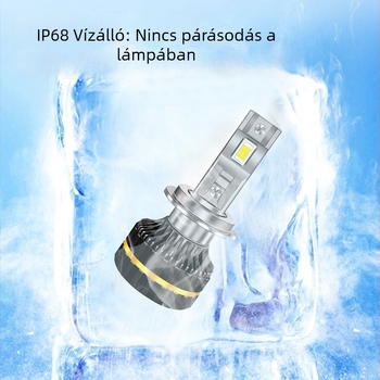 LED autó lámpák, univerzális illeszkedés, H7/H4/H11/H1/H3/9005 lámpák, 150W 12V, 20000LM, IP68, élettartam 50000 óra