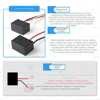 Autó LED/HID lencse dekóder léptető dimmer modullal és hibakód törlővel – Tian Kun Lens-Specific Decoder, Egyedi feldolgozás: Igen