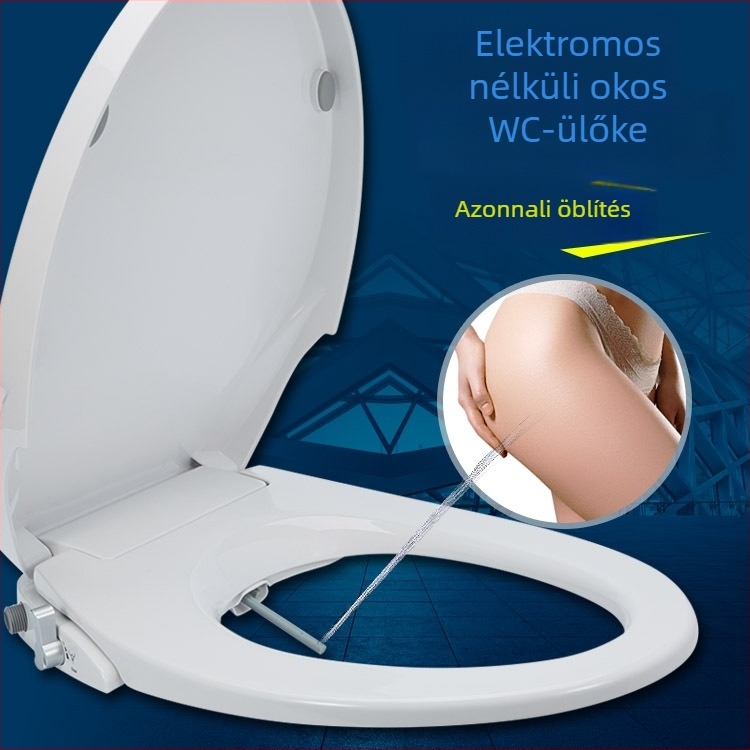 Kézi vízsugár bidé WC-ülőke, elektromosság nélkül, állítható víznyomás, egyszerű dizájn