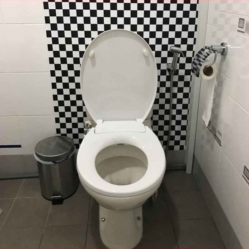 Kézi vízsugár bidé WC-ülőke, elektromosság nélkül, állítható víznyomás, egyszerű dizájn