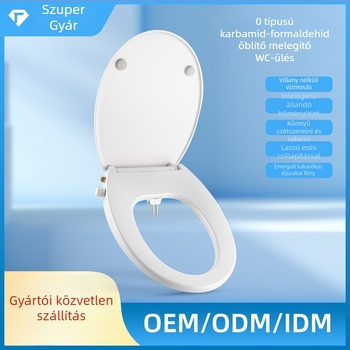 Intelligens WC-ülőke fűtéssel és LED-del, ütéscsillapító, állítható furatközök 109–229 mm, modell S013-02, anyag: PP lemez