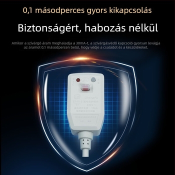 6A-os dugaszoló kábel vízmelegítőhöz és intelligens WC-ülőkéhez, 220-240V, 3C tanúsítva