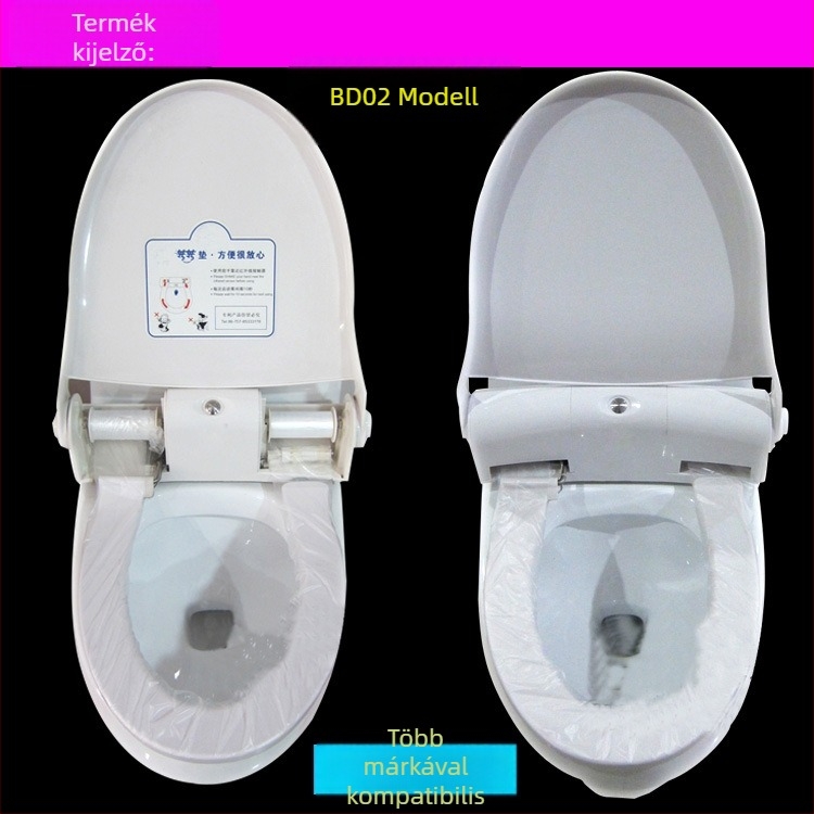 Egyszer használatos WC-ülésfedő – műanyag PE-filmből, Rotating pad márka, karton 277×277×123 mm