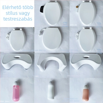 WC-öblítő pisztoly, kézi, állítható víznyomással – ABS, modell H009-01