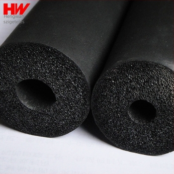 Gumi- és műanyag szigetelőcső, cső alakú, buborékos formájú; HVAC meleg- és hidegvíz rendszerekhez; mag: poliészter rost; hővezetés 0,035 W/mK; üzemi hőmérséklet 350°C