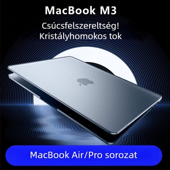 MacBook védőtok Pro modellekhez, műanyag borítás, 2022-es megjelenés