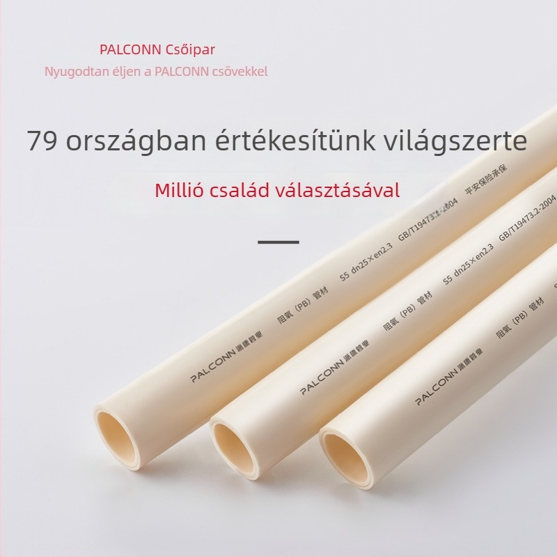 PB polibutén oxigénbarrieres cső meleg és hideg vízhez, 3–5 réteg, ivóvíz-minőség Palconn-pb