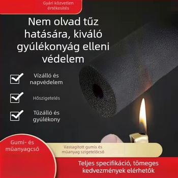 Gumi- és műanyag csőszigetelő hüvely vízcsővekhez — Huamei, modell Rubber pipe