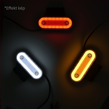 Kamion hátsó LED lámpa, modell 0007, 24V, 4W, kompatibilis mezőgazdasági teherautókkal, teherautókkal és elektromos háromkerekűekkel