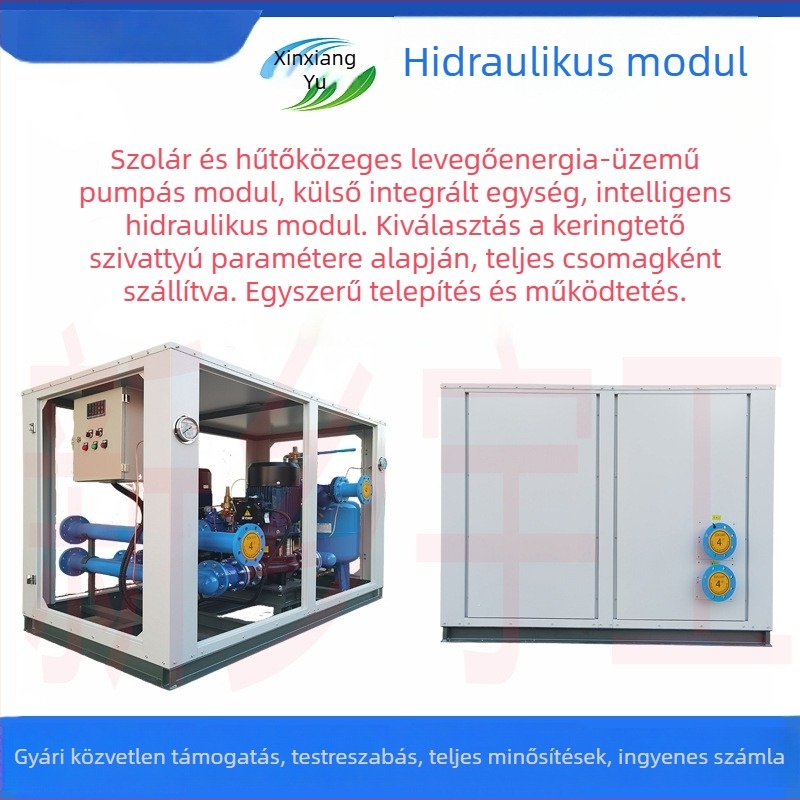 Yu Gong Centrális vízkör klímaberendszer intelligens hidraulikus modullal, hőszivattyú/hűtőszivattyú, levegőenergia főegység, külső integrált modul – 779-es kód, épületépítéshez