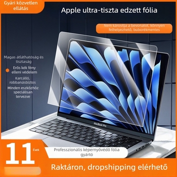 MacBook Air M2 13 hüvelykes edzett kijelzővédő fólia, kékfény-szűrő