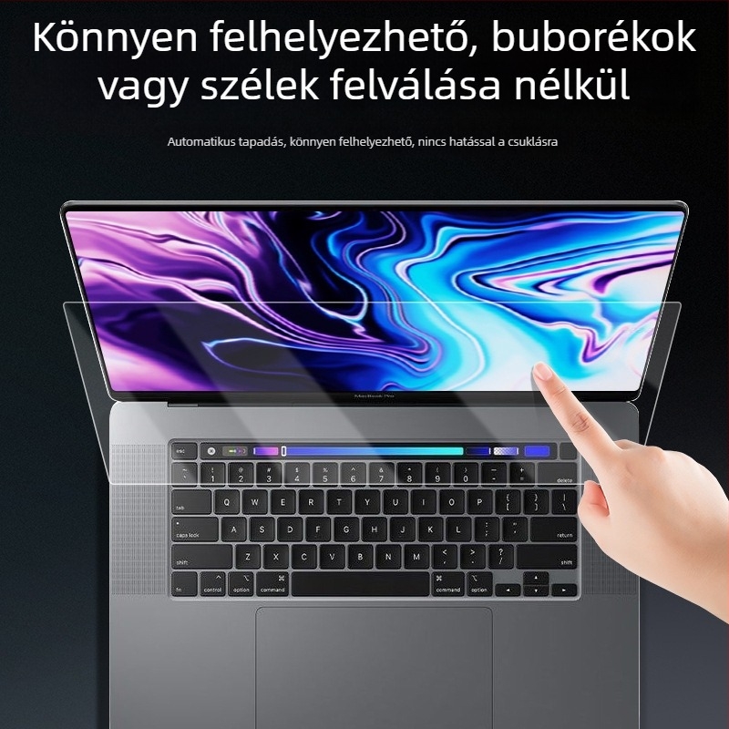 MacBook Air M2 13 hüvelykes edzett kijelzővédő fólia, kékfény-szűrő
