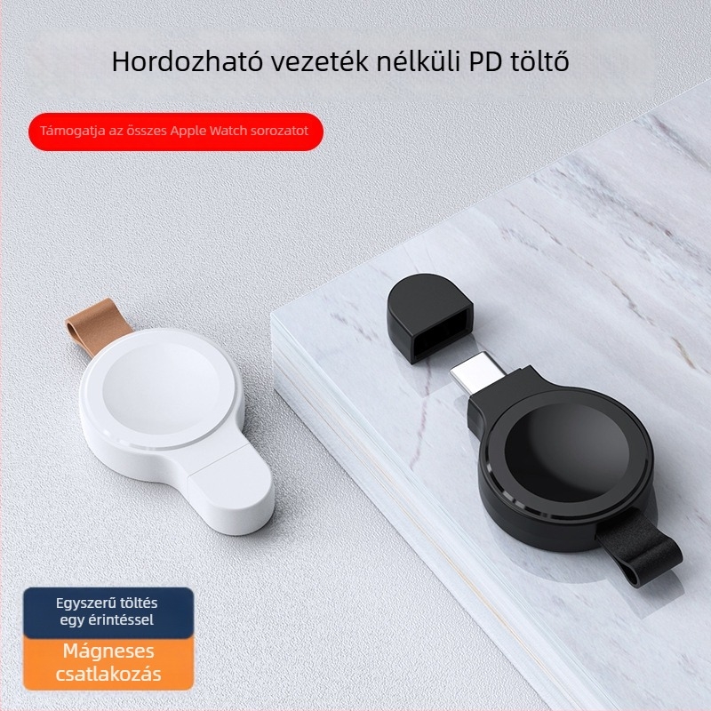 XJCX Apple Watch vezeték nélküli töltő – kompatibilis a Series 8, 7, 6, SE és az 5-tel