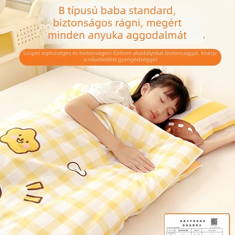 Glaixing Baba Alvózsák – 100% pamut, poliészter töltet, anti-kick pléd, egyszerű stílus