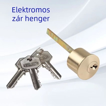 Kelian elektromos ajtózár-cilinder – excentrikus cilinder, réz test, modern minimalista stílus