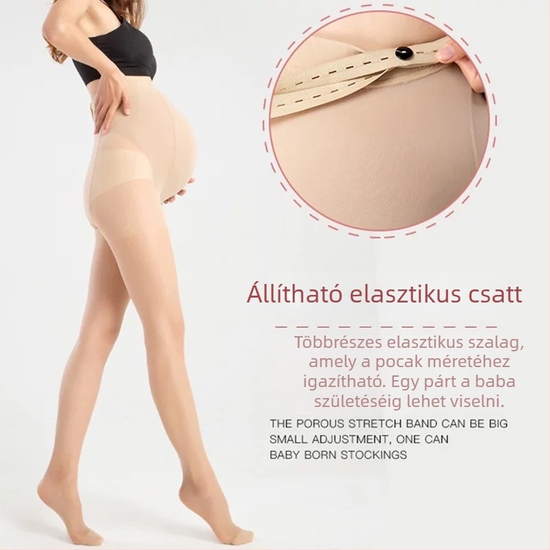 Nylon terhes harisnya, lélegző, láthatatlan, anti-szakadás, magas derekú