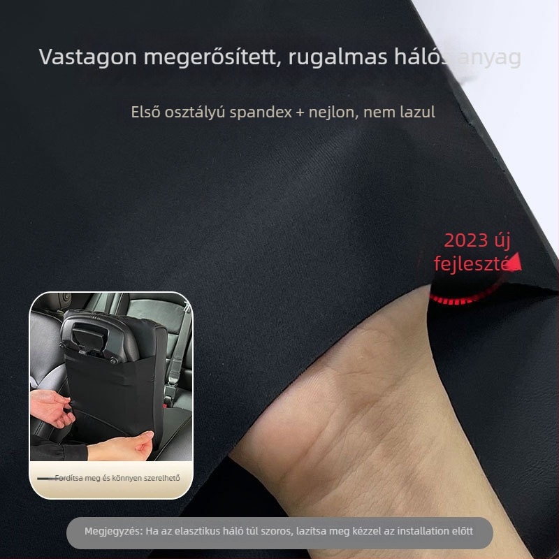 Autó középső kartámasz magasságító párna, bőr bevonattal, Bakishi márka, kompatibilis a kihajtható középső kartámasz dobozhoz