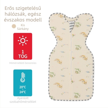100% pamut babaszvaddle hálózsák, kokoon stílusban, újszülötteknek, minden évszakra