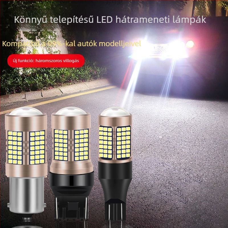 Autó hátrameneti LED fény, nagy fényerő, hátsó lámpa, 1156/T15 foglalat