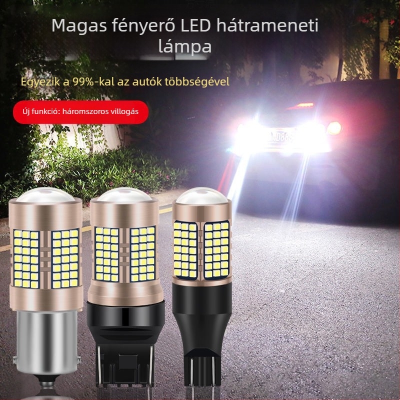 Autó hátrameneti LED fény, nagy fényerő, hátsó lámpa, 1156/T15 foglalat