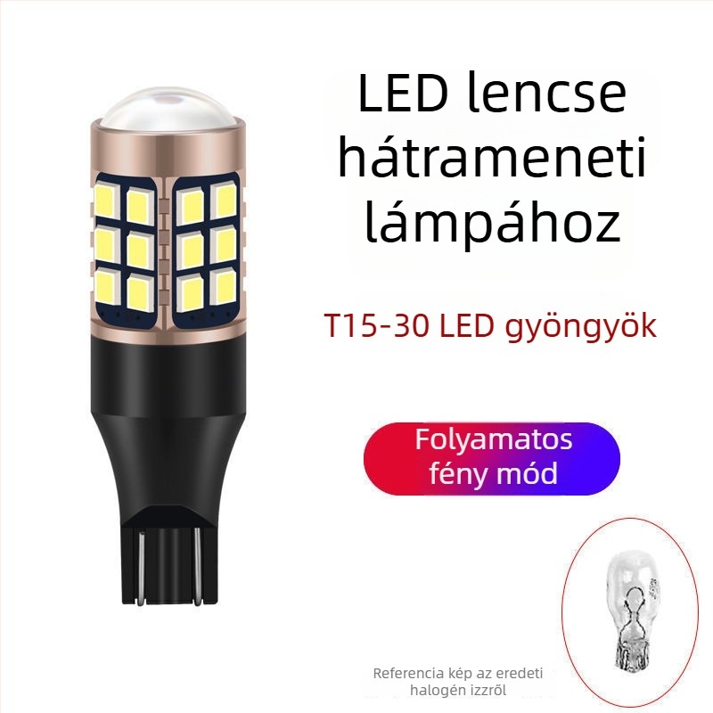 Autó hátrameneti LED fény, nagy fényerő, hátsó lámpa, 1156/T15 foglalat