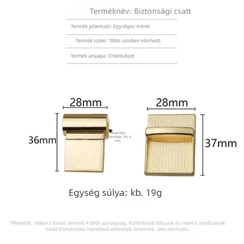 Jin Hongyang négyszögletes zár poggyász kiegészítőkhöz (Model: Latch lock)