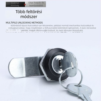 Villanymérő doboz ajtózár – hengeres zár elosztó szekrényekhez, modern minimalista dizájn, testreszabható opció, modell A400-1