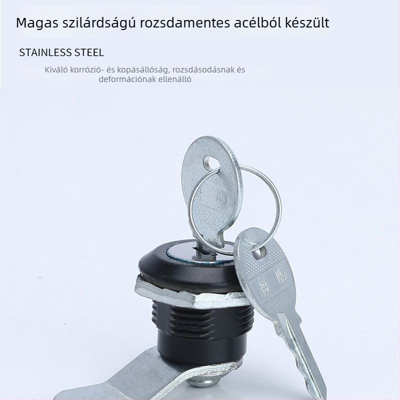 Villanymérő doboz ajtózár – hengeres zár elosztó szekrényekhez, modern minimalista dizájn, testreszabható opció, modell A400-1