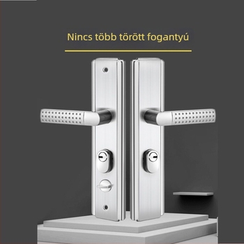 304 rozsdamentes acél ajtófogantyú – húzó fogantyú bejárati ajtóhoz, panel burkolat, 235 zár, modern minimalista stílus