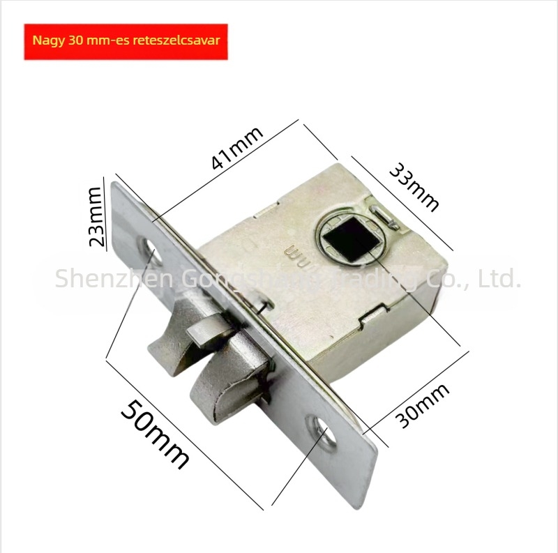 25x30 mm fürdőszobai ajtózár egyedi nyelvű, belső zártest