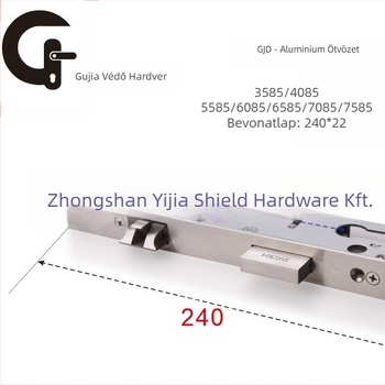 85-ös sorozat kétgyors zártest alumínium és fa ajtókhoz — ujjlenyomat-zár, rozsdamentes acél csap, liner 201, 201-es támaszlemez