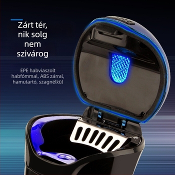 Fém autó hamutál, Y265 modell, 270 g, illeszkedik a legtöbb pohártartóhoz, lakkozott felület