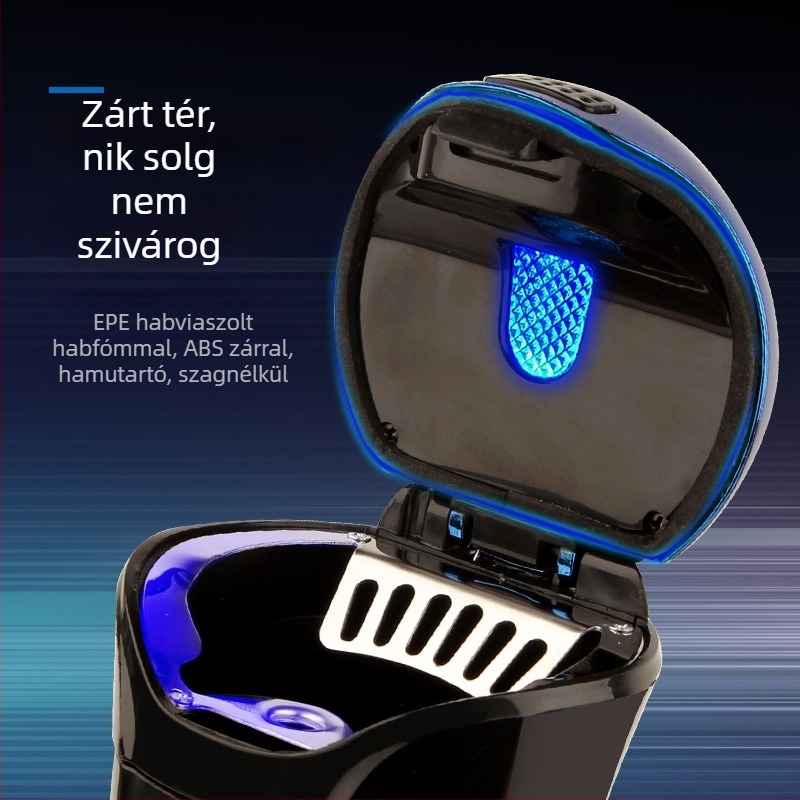 Fém autó hamutál, Y265 modell, 270 g, illeszkedik a legtöbb pohártartóhoz, lakkozott felület