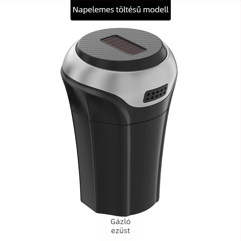 Fém autó hamutál, Y265 modell, 270 g, illeszkedik a legtöbb pohártartóhoz, lakkozott felület