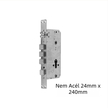 6068 okos zártestület ujjlenyomat-olvasóval, rozsdamentes acélból (304/201), alkalmas intelligens ajtókhoz, modell: önrugalmas zártest, modern minimalista stílus