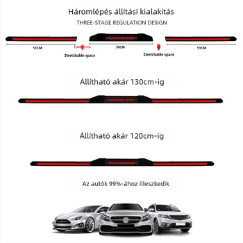 Autó hátsó lámpák – háromszakaszos hátsó szárny világítás LED-del, 12V