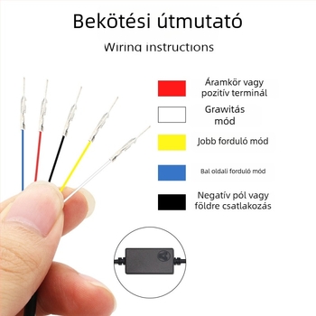 Autó hátsó lámpák – háromszakaszos hátsó szárny világítás LED-del, 12V