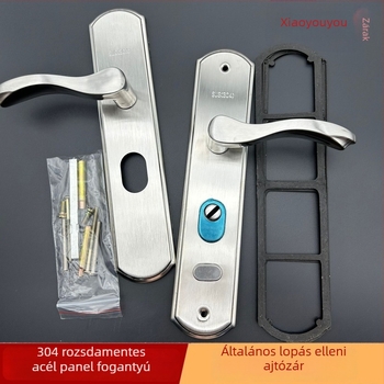 Bejárati ajtó kilincs zár – 304 rozsdamentes acél, modell 906, Superior márka