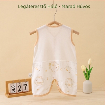 Babáknak való alvózsák – mellény-stílus, bambusz rostból készült anyag, vékony, nyárhoz, tavaszhoz és őszhöz