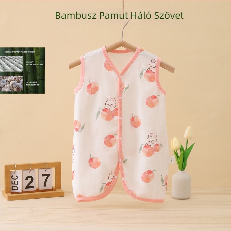 Babáknak való alvózsák – mellény-stílus, bambusz rostból készült anyag, vékony, nyárhoz, tavaszhoz és őszhöz
