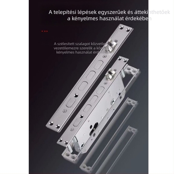 Zárszerkezet oldalsó csík adapterrel 24–30 vezető egységgel – rozsdamentes acél, háztartási használat, modern minimalista stílus