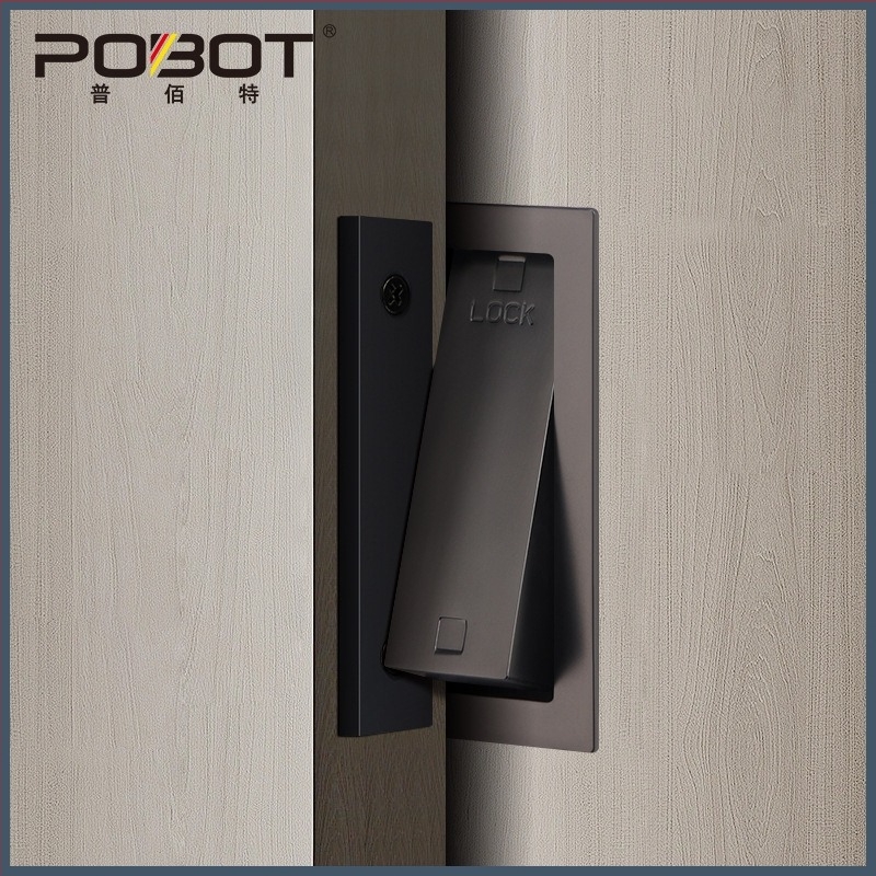 PBT-01 Szellemajtó zár – cinkötvözet, deadlock, csúszóajtókhoz (fürdőszoba, hálószoba, pajta) beépített
