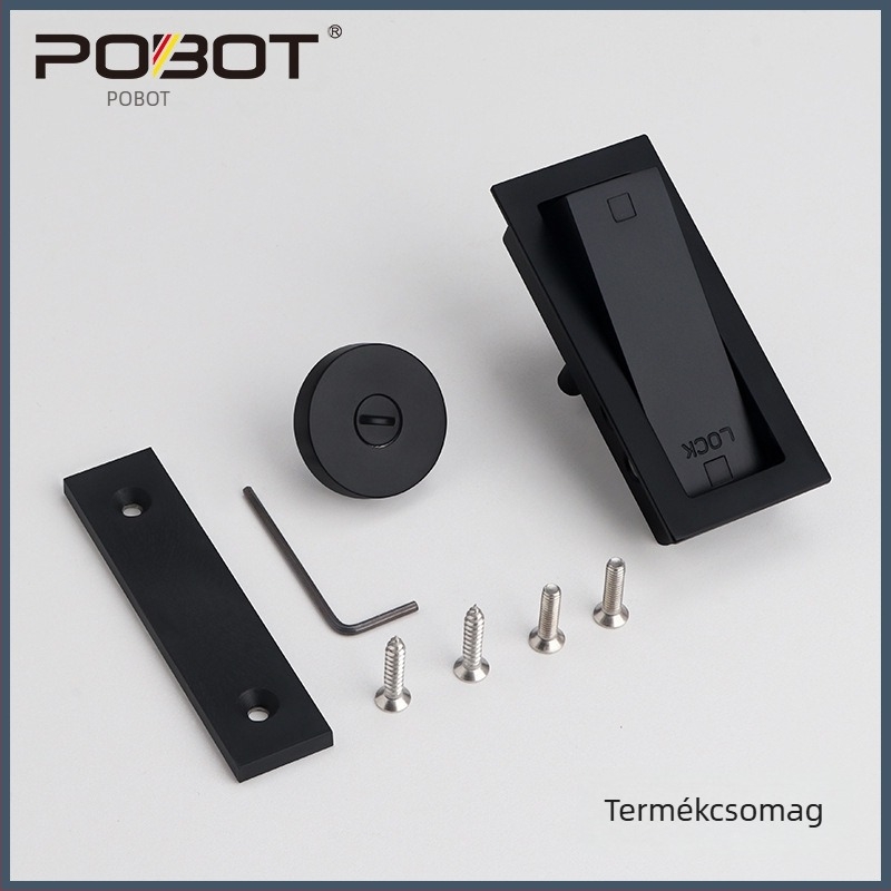 PBT-01 Szellemajtó zár – cinkötvözet, deadlock, csúszóajtókhoz (fürdőszoba, hálószoba, pajta) beépített